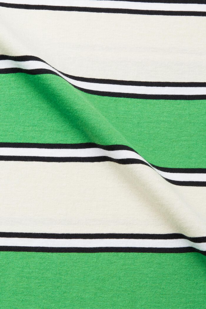 Streifen-T-Shirt aus nachhaltiger Baumwolle, GREEN, detail image number 5