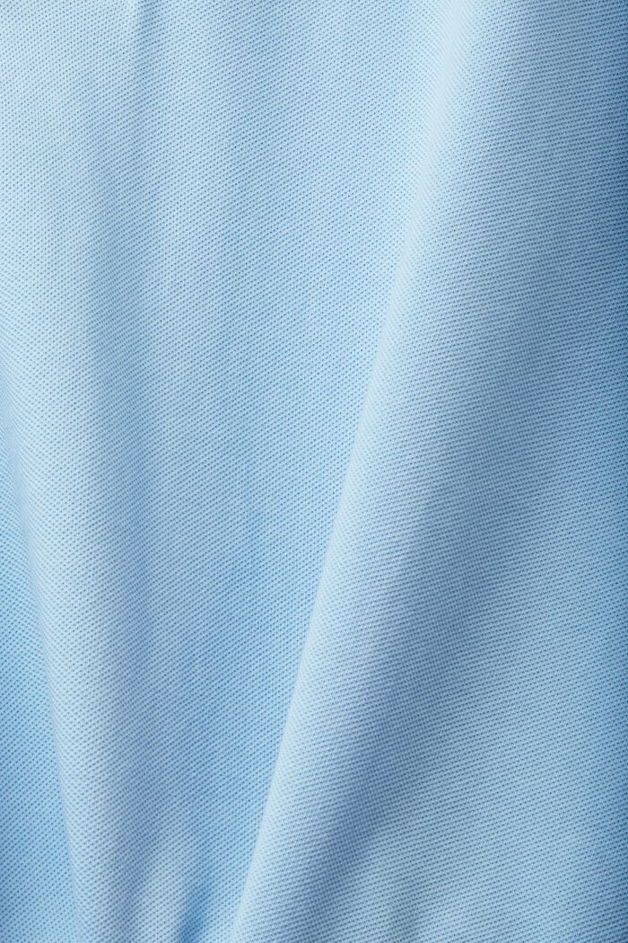 Slim-Fit-Poloshirt aus Baumwoll-Piqué, LIGHT BLUE, detail image number 5