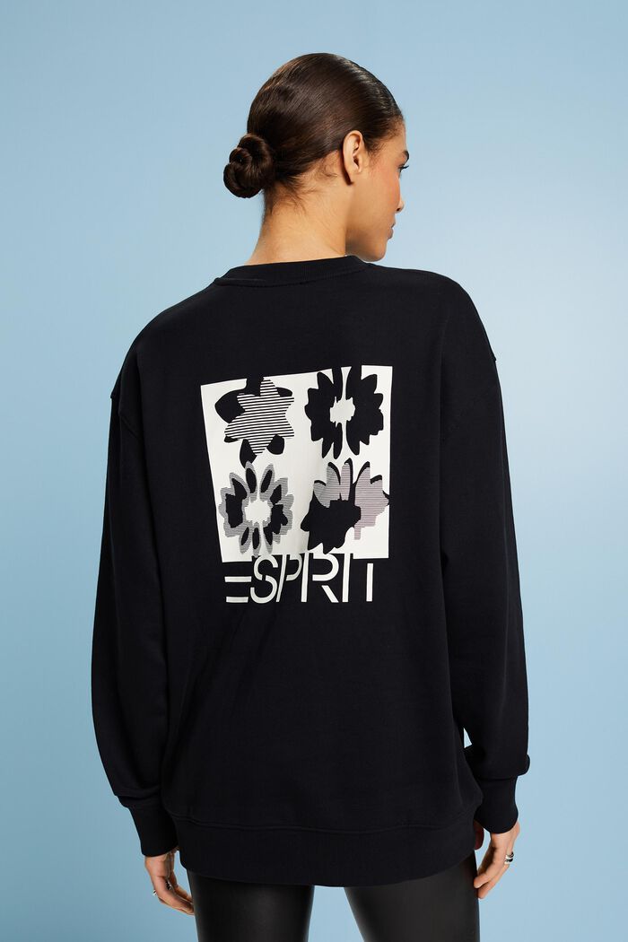 Oversize-Sweatshirt mit Print, BLACK, detail image number 2
