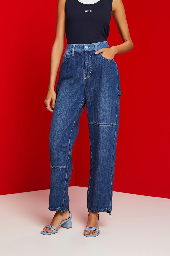 Jeans im 90er-Look, BLUE DARK WASHED, detail image number 0