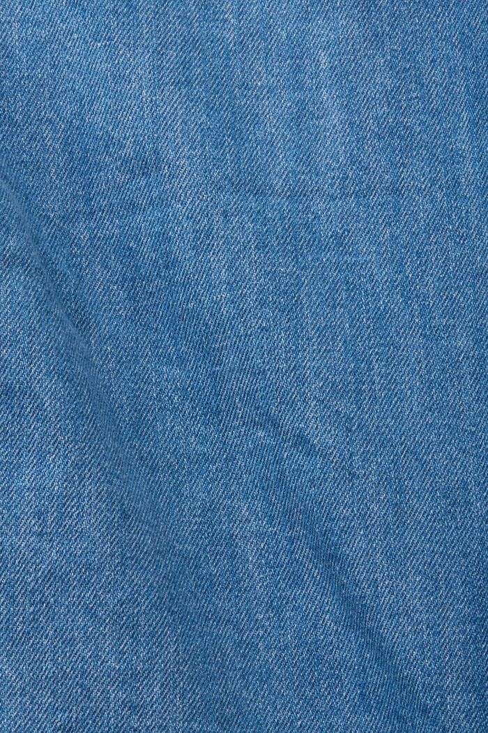 Jeanshemd mit Druckknopfleiste, BLUE MEDIUM WASHED, detail image number 5