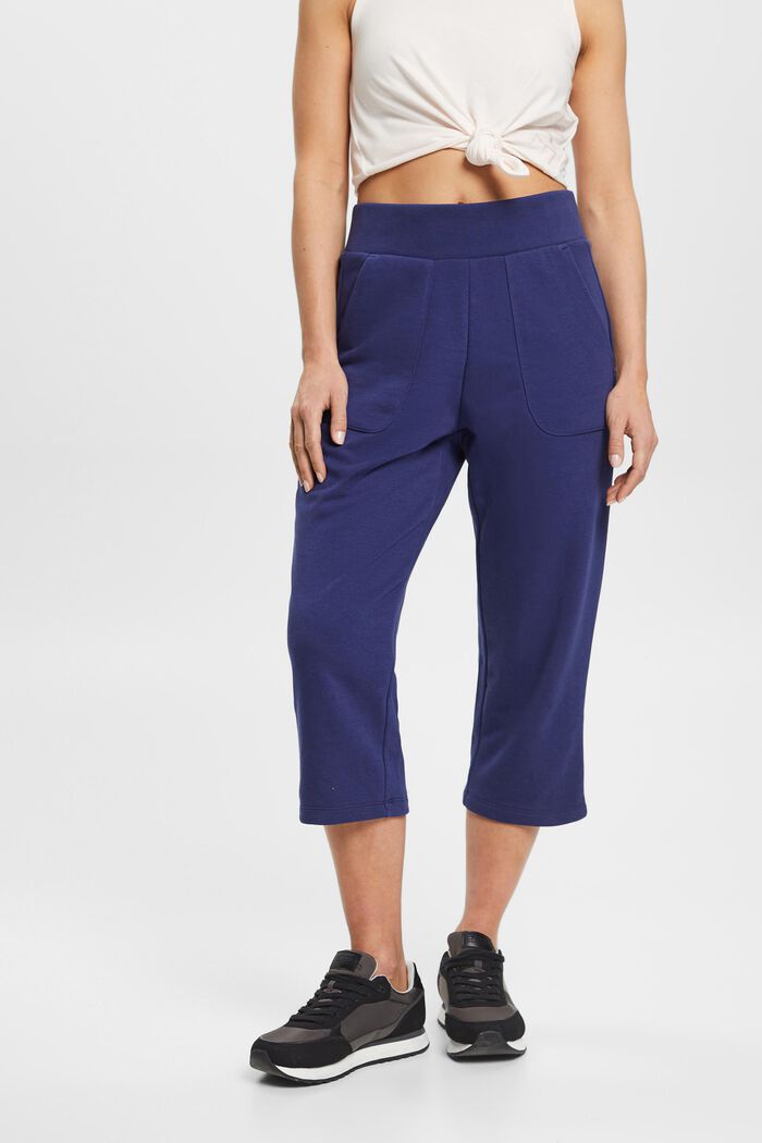 Jogg-Pants in Cropped-Länge, NAVY, detail image number 0