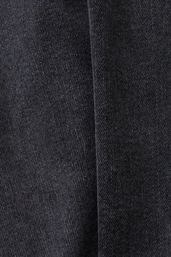 Jeans mit geradem Bein und mittlerer Bundhöhe, BLACK DARK WASHED, detail image number 6