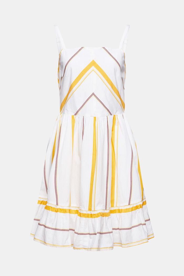 Kleid mit mehrfarbigem Streifenmuster, OFF WHITE, detail image number 7