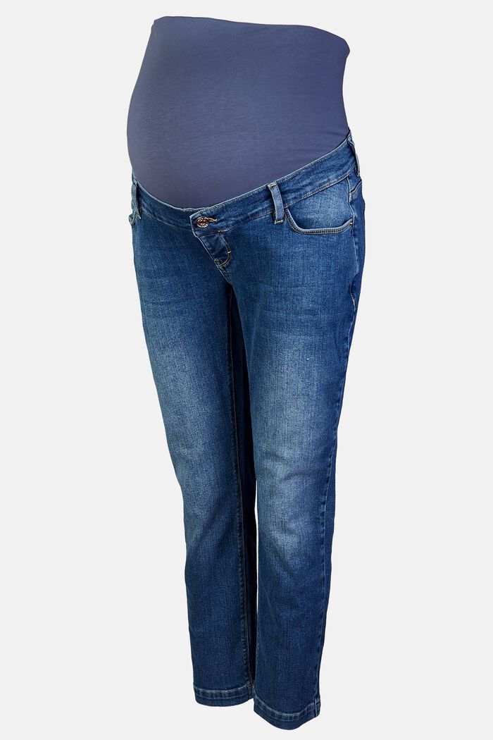 Knöchellange Jeans mit Überbauchbund