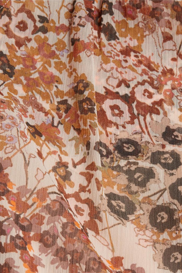 Recycelt: Flower Bluse aus Chiffon, ICE, detail image number 4