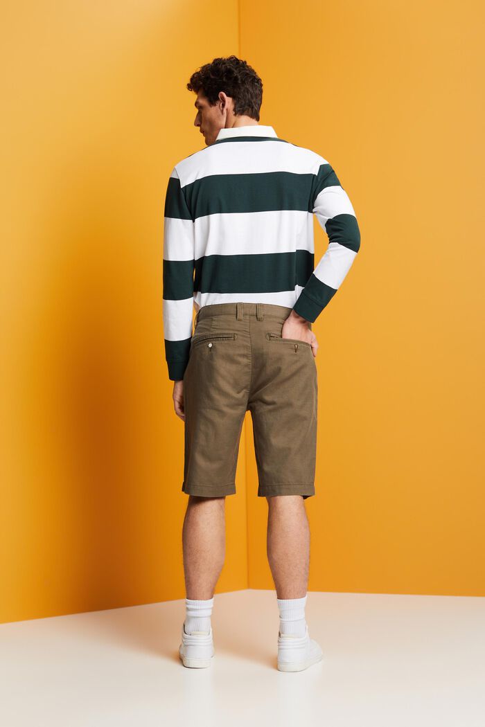 Shorts im Chino-Stil, DUSTY GREEN, detail image number 3