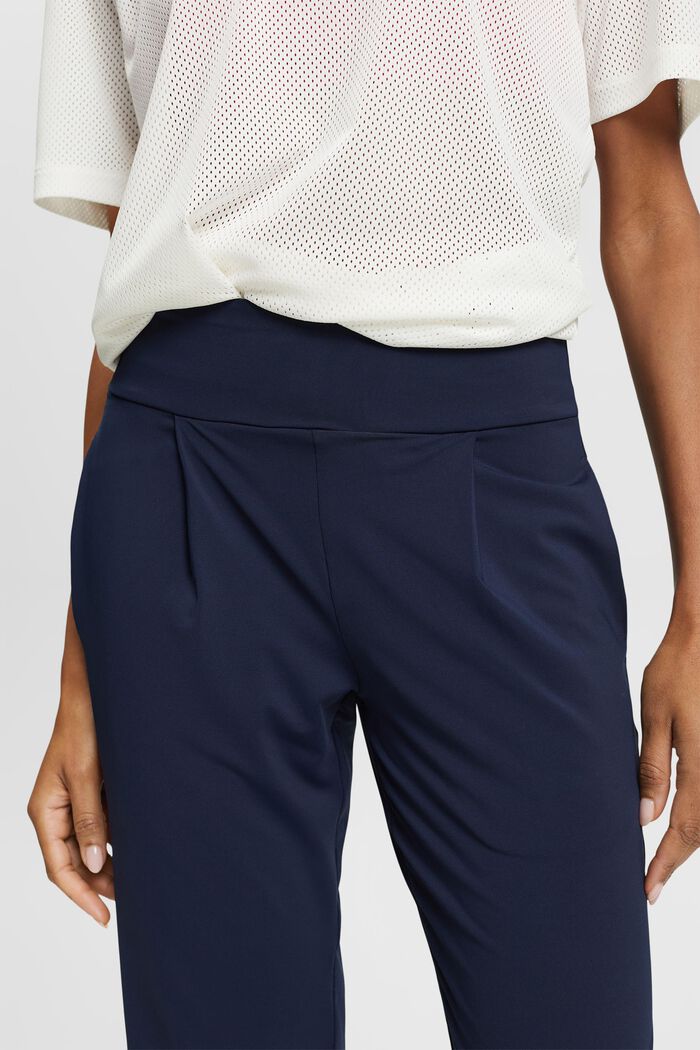 Jersey-Jogginghose E-DRY in Cropped-Länge, NAVY, detail image number 2