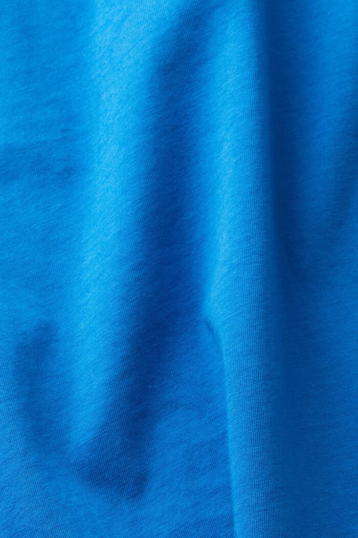 T-Shirt mit Print auf Brusthöhe, BLUE, detail image number 1
