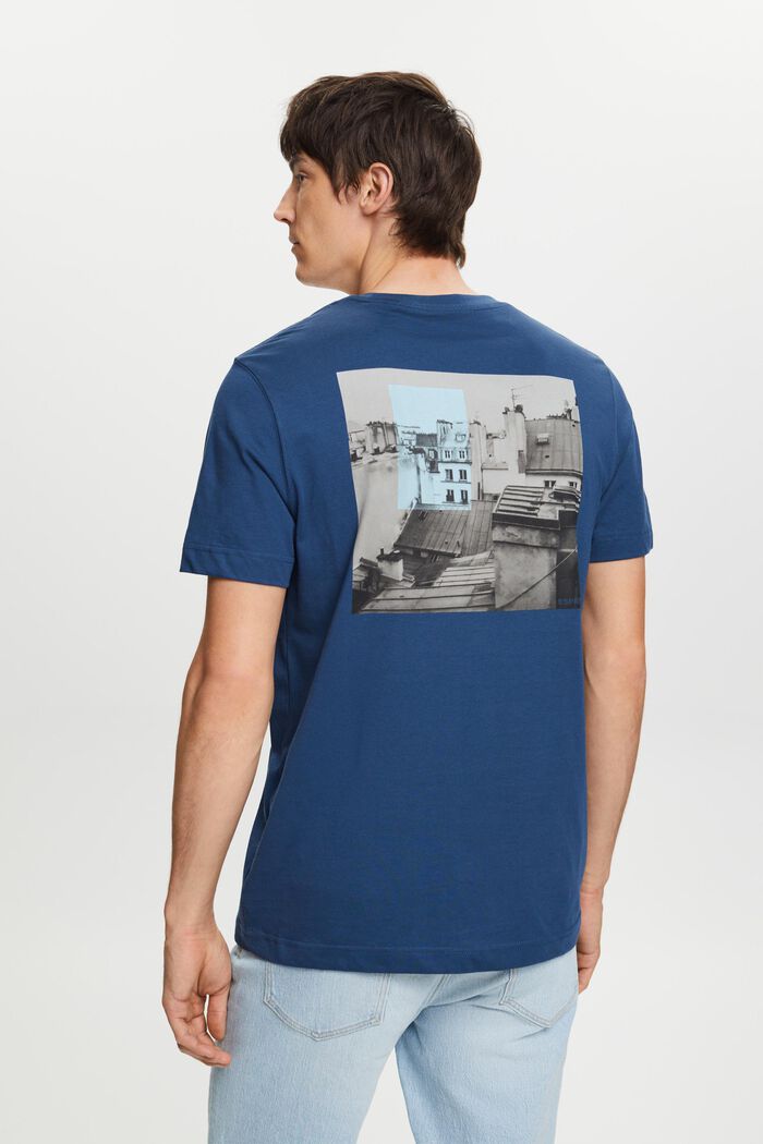 T-Shirt mit Print auf Vorder- und Rückseite, GREY BLUE, detail image number 3