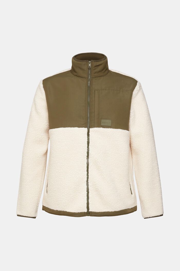 Jacke aus Materialmix, OFF WHITE, detail image number 5