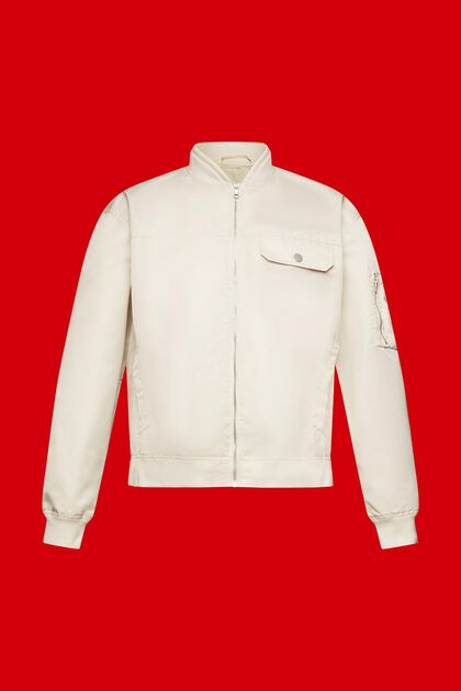Blouson im Bomber-Style, LIGHT TAUPE, overview