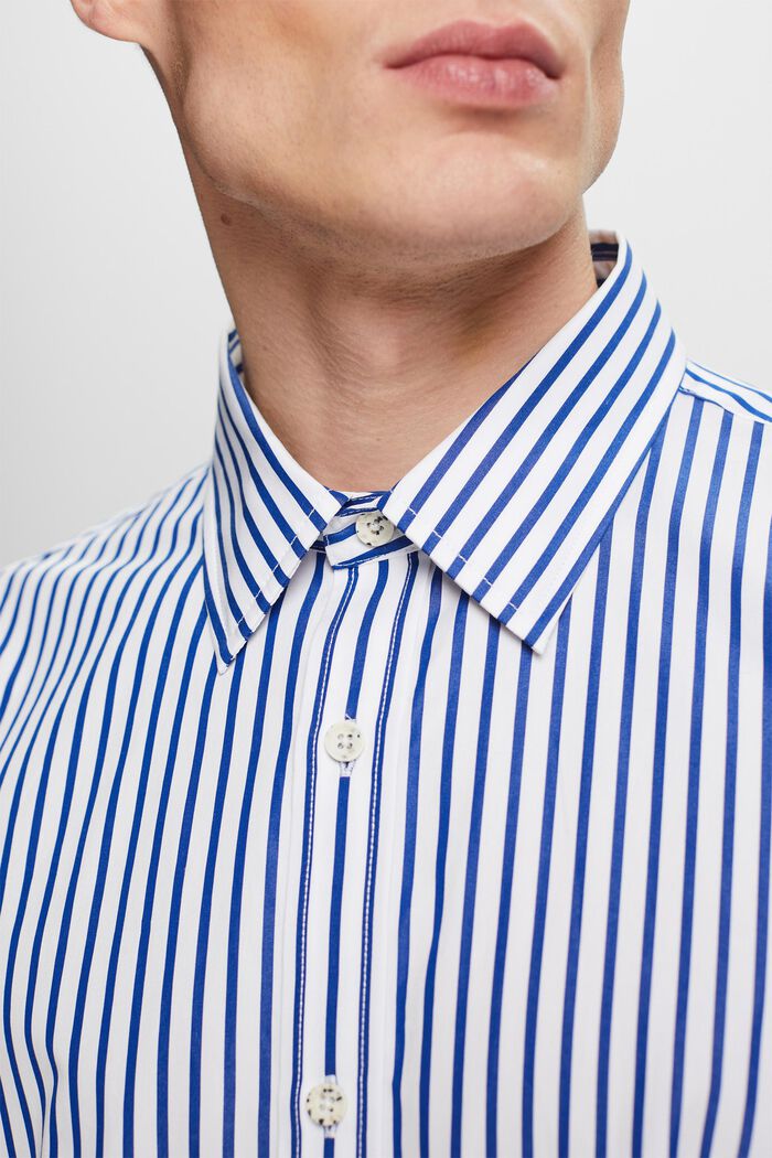 Gestreiftes Hemd aus Popeline, BRIGHT BLUE, detail image number 3