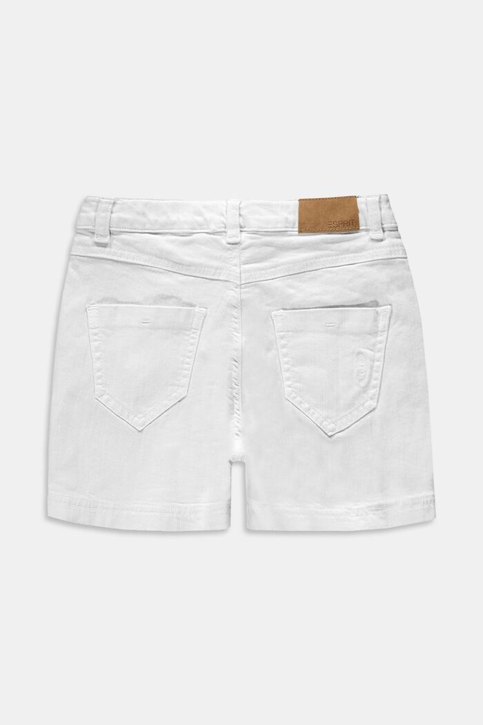 Recycelt: Shorts mit Verstellbund, WHITE, detail image number 1