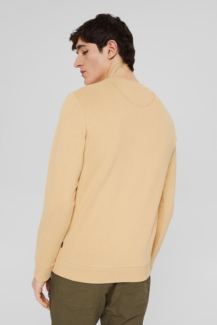 Sweatshirt aus Baumwolle, SAND, detail image number 3