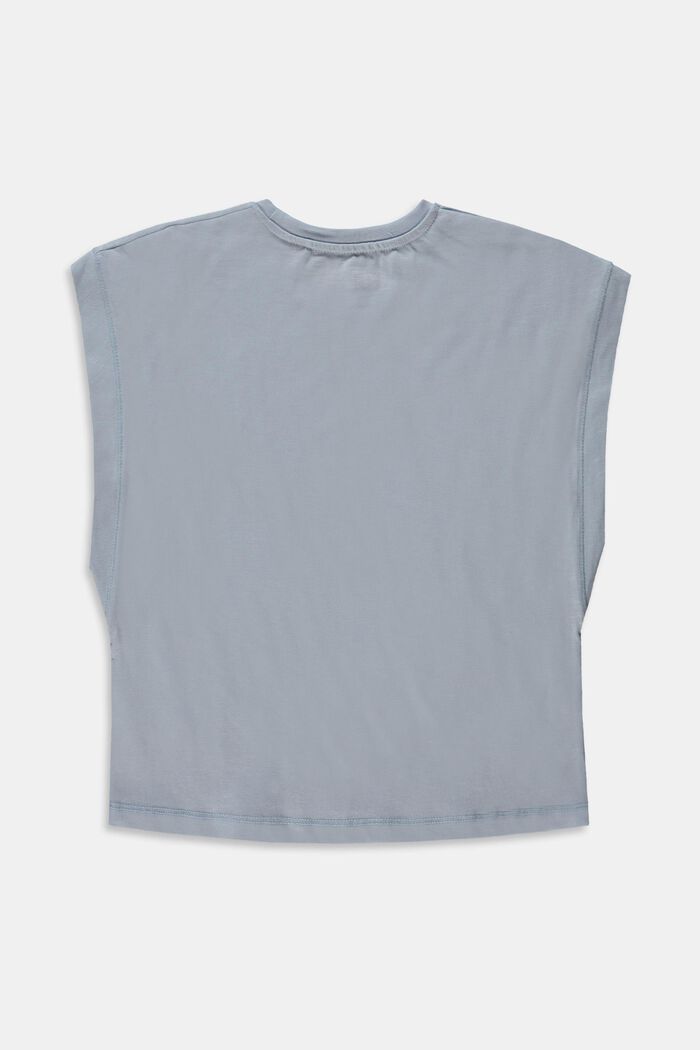 Boxy T-Shirt aus 100% Baumwolle, PASTEL BLUE, detail image number 1