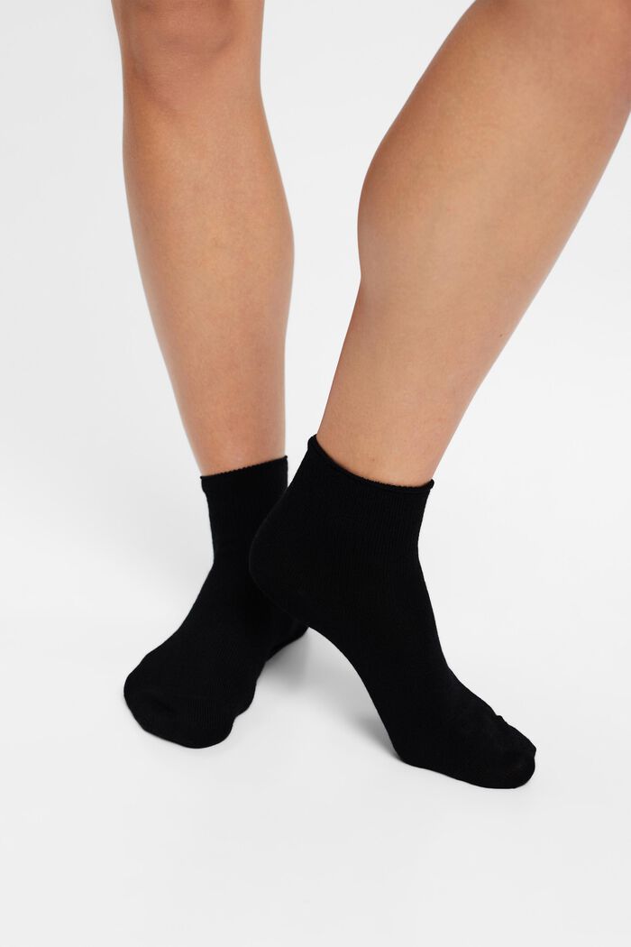 2er-Set Socken aus Wollmix, BLACK, detail image number 2