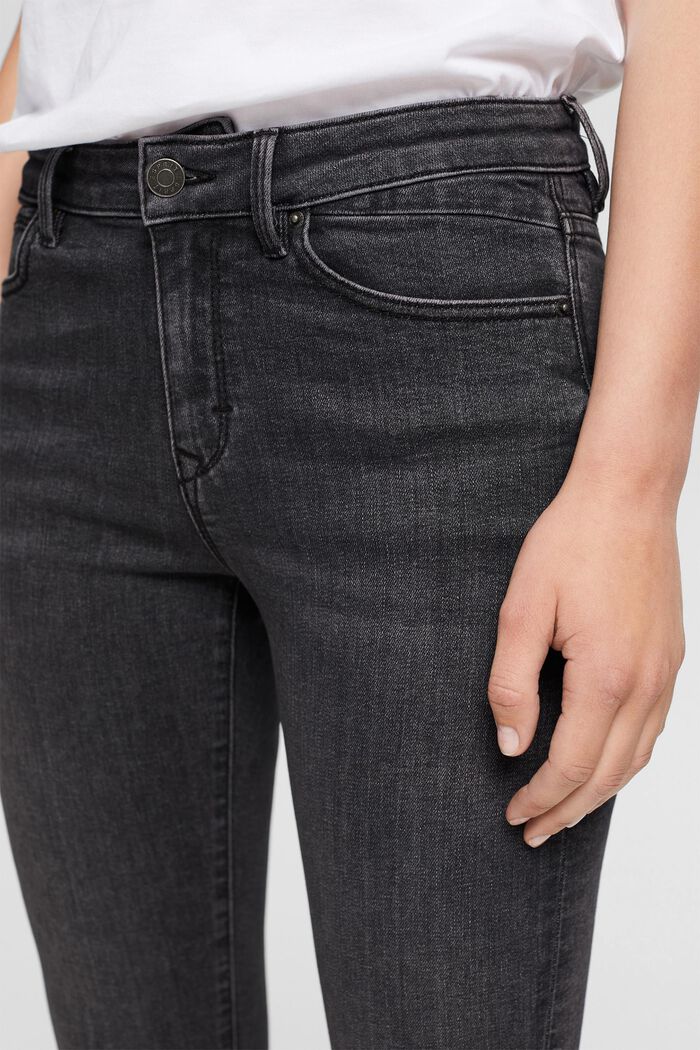 Skinny Jeans mit mittlerer Bundhöhe, GREY DARK WASHED, detail image number 1