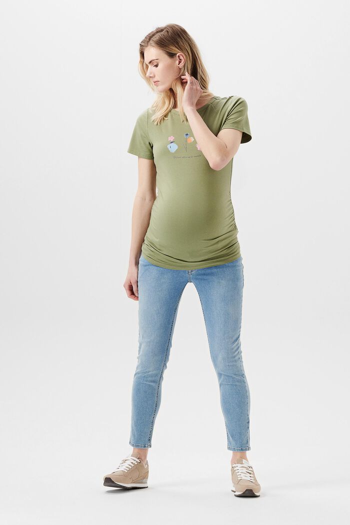 Women Oberteile | T-Shirt mit Print, Organic Cotton - UF62257