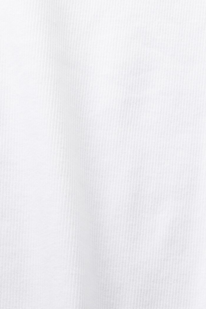 Logo-T-Shirt mit Glitzersteinen, WHITE, detail image number 5
