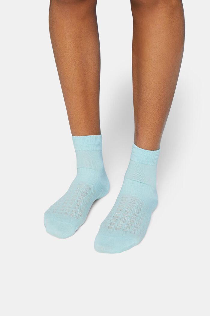 3er-Pack Gerippte Socken aus Bio-Baumwolle mit mittelhohem Schaft, BLUE/GREEN, detail image number 1