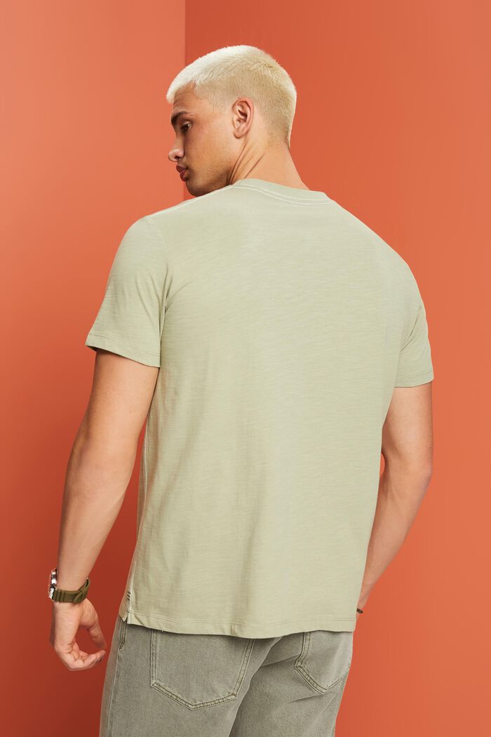 T-Shirt aus Jersey, 100% Baumwolle, LIGHT GREEN, detail image number 3
