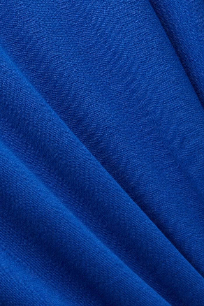 T-Shirt-Kleid aus Baumwolle mit Schulterpolster, BRIGHT BLUE, detail image number 4