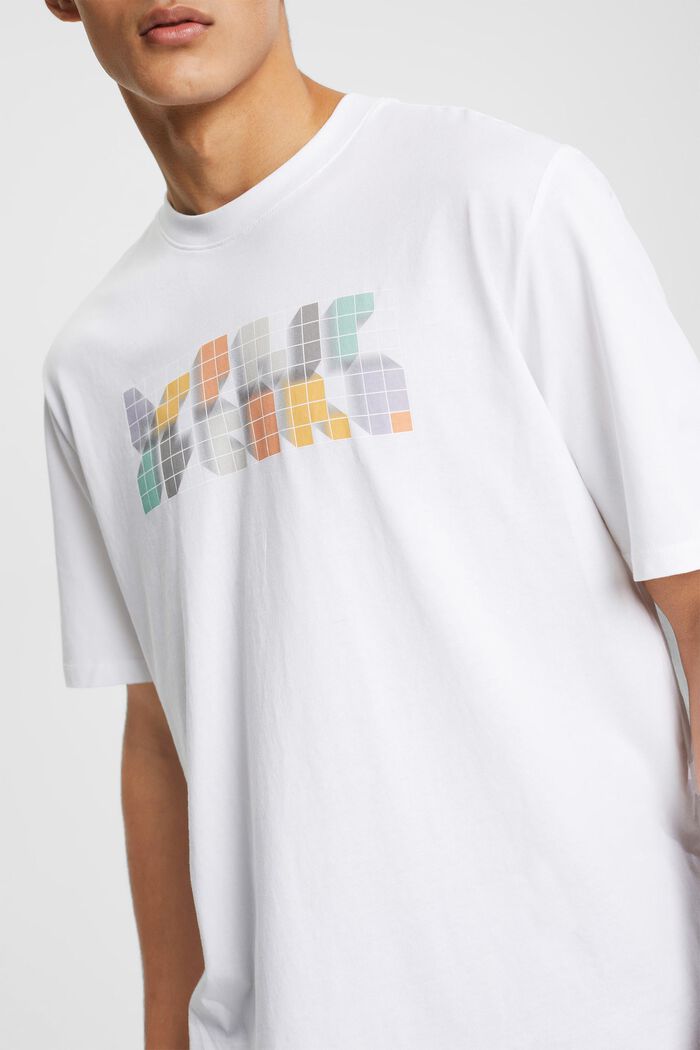 T-Shirt im Relaxed Fit mit Print auf der Brust, WHITE, detail image number 2