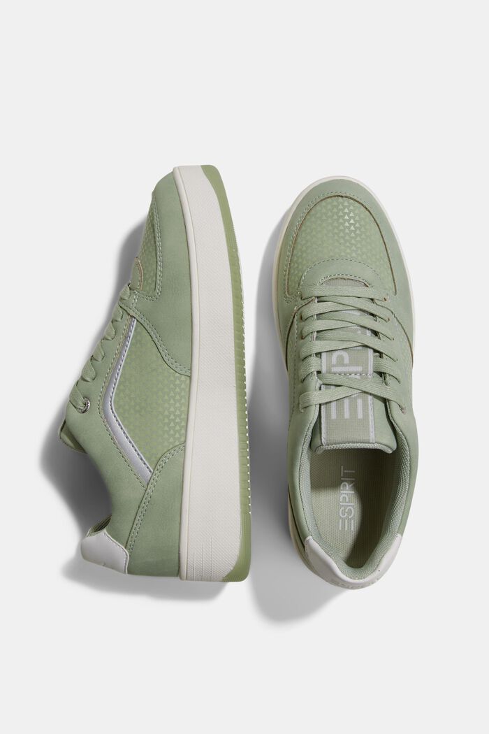 Sneaker mit Plateau Sohle, DUSTY GREEN, detail image number 1