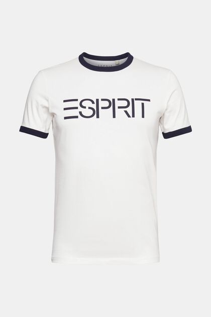 Jersey-T-Shirt mit Logo-Print, OFF WHITE, overview