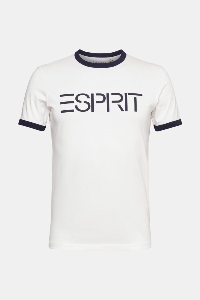 Jersey-T-Shirt mit Logo-Print, OFF WHITE, detail image number 6