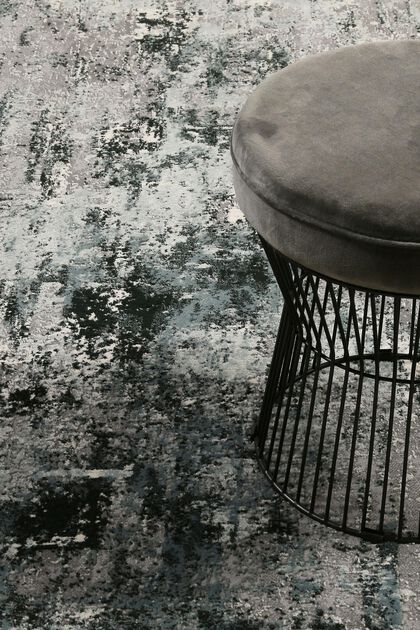 Kurzflor-Teppich mit Melange-Effekt