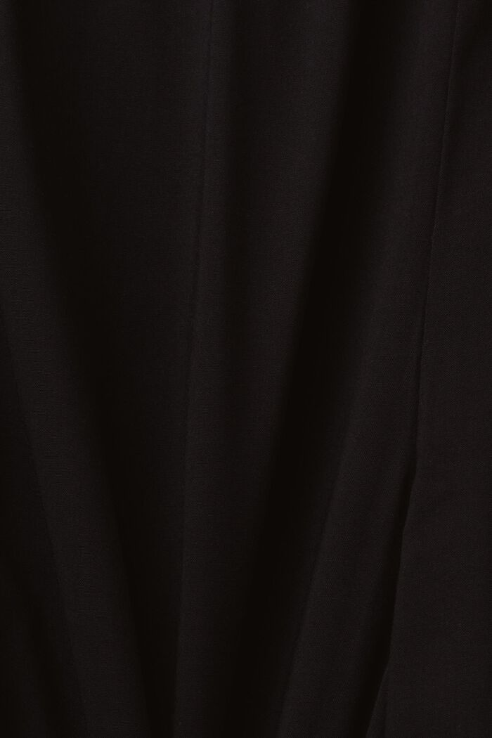 Pull-on-Culotte mit Bindegürtel, LENZING™ ECOVERO™, BLACK, detail image number 6