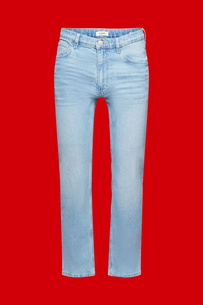 Gerade geschnittene Jeans, BLUE BLEACHED, detail image number 6