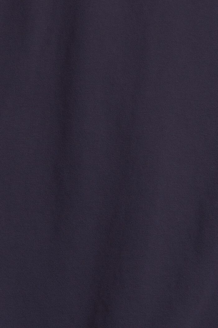 Jersey-T-Shirt mit Knopfleiste, NAVY, detail image number 4