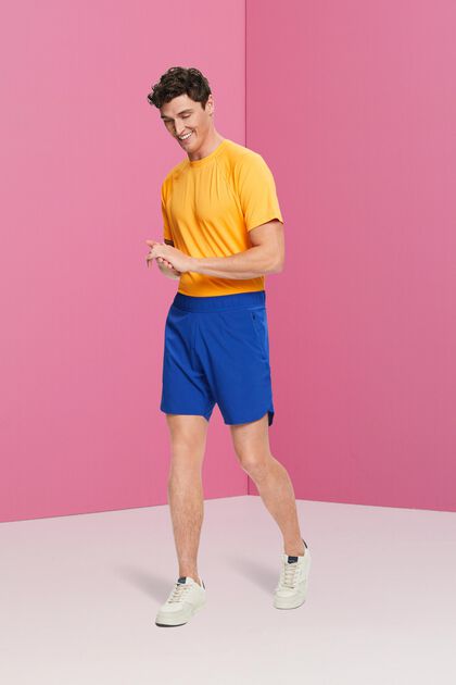 Active-Shorts mit Zippertaschen, BRIGHT BLUE, overview