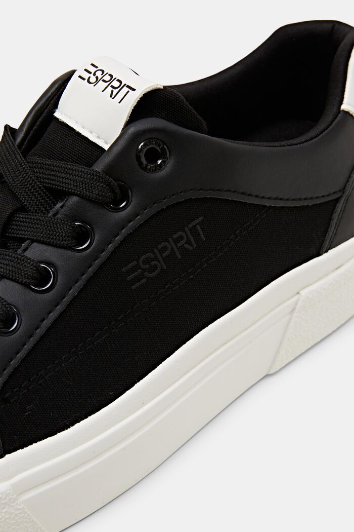 Plateau-Sneakers mit Schnürung, BLACK, detail image number 3