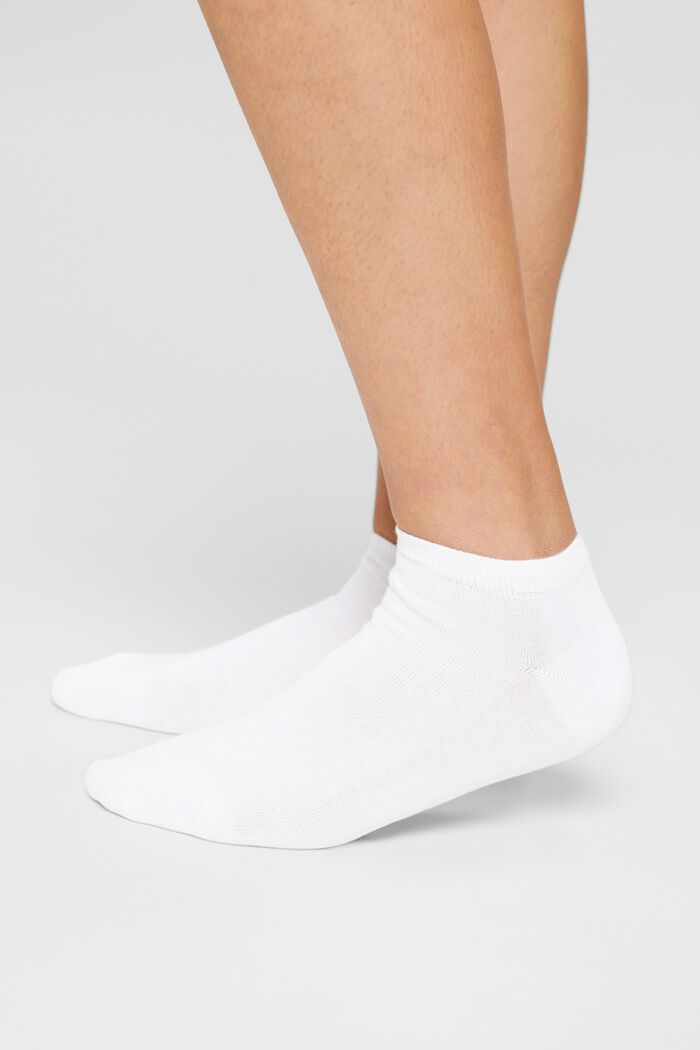 10er-Pack Sneaker-Socken, Bio-Baumwollmix, WHITE, detail image number 2