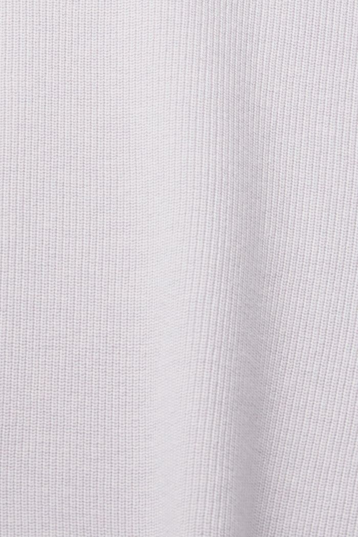 Pullover mit Rundhalsausschnitt, 100 % Baumwolle, LAVENDER, detail image number 5