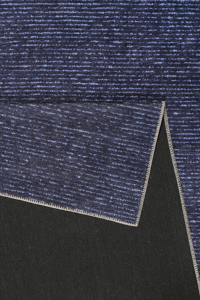 Kurzflor-Teppich mit upgecycelter Baumwolle, DARK BLUE, detail image number 2