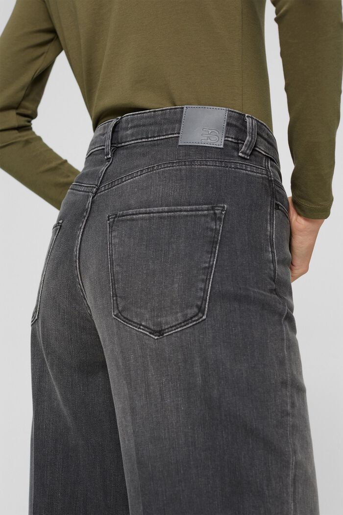 Gerade Stretch-Jeans aus Organic Cotton, GREY DARK WASHED, detail image number 2