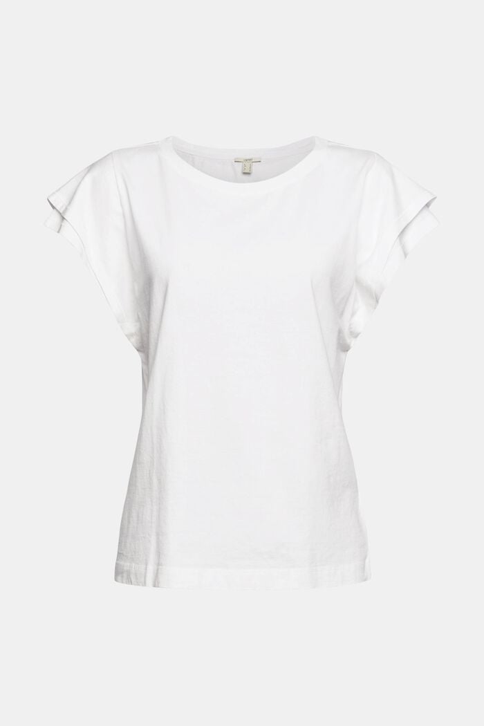 T-Shirt aus 100% Organic Cotton, WHITE, overview