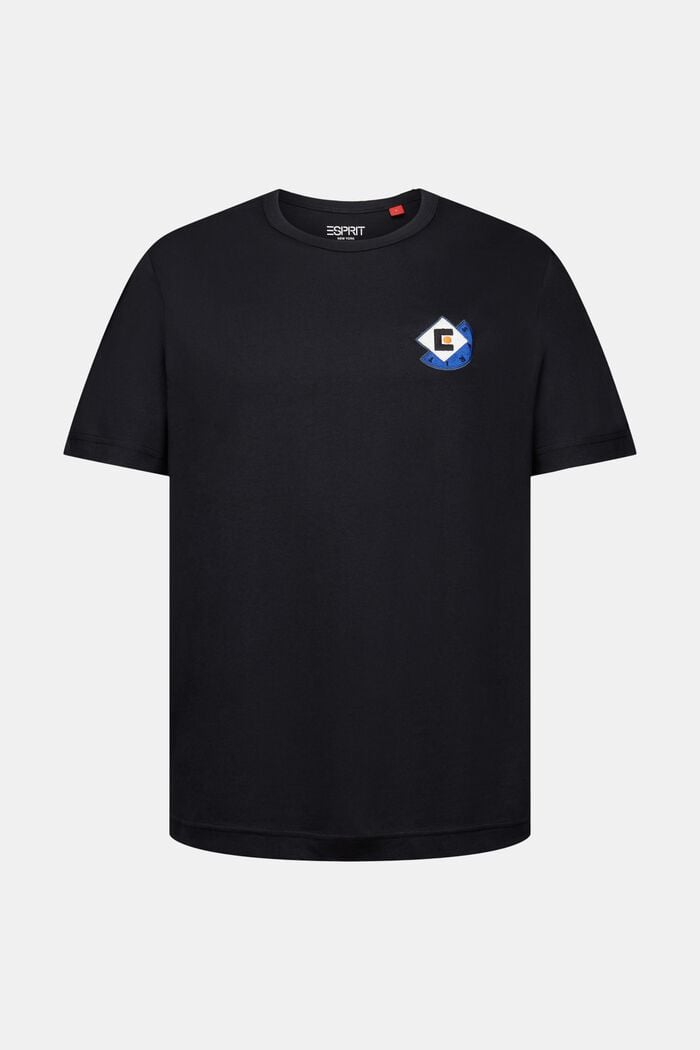 T-Shirt mit grafischem Logo, BLACK, detail image number 6