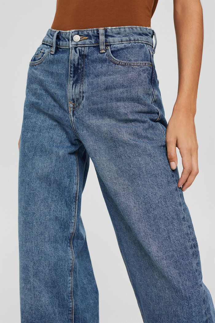 Jeans mit weitem Bein, 100% Bio-Baumwolle, BLUE MEDIUM WASHED, detail image number 2