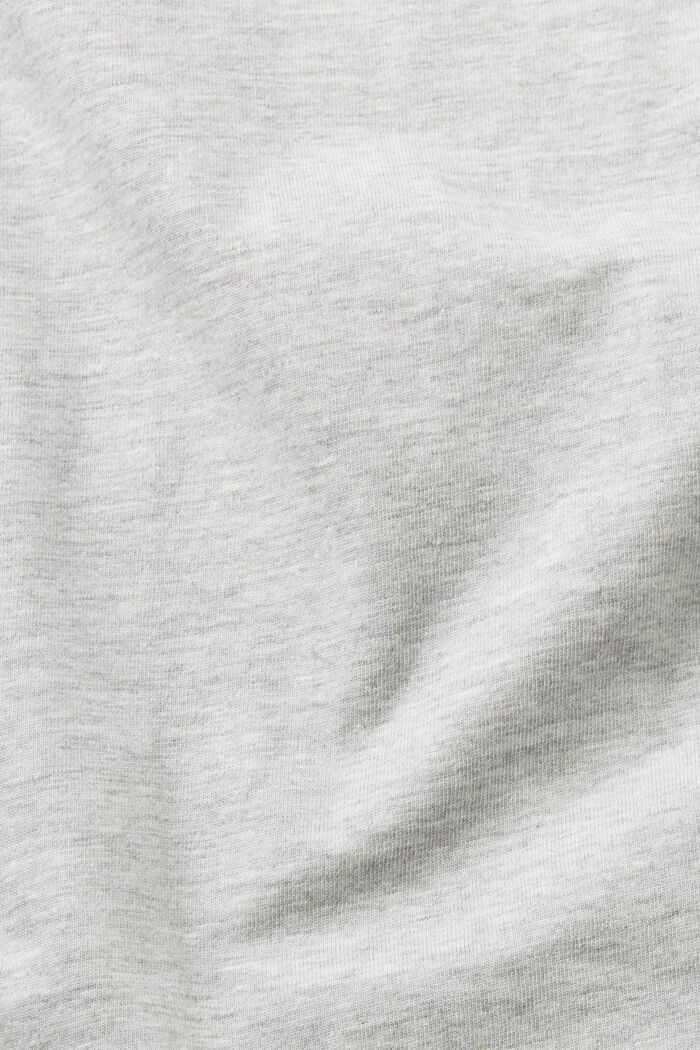 T-Shirt aus Baumwollmix, LENZING™ ECOVERO™, LIGHT GREY, detail image number 6