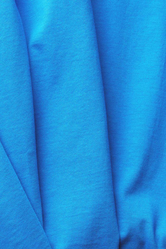 Jersey-T-Shirt mit Print, BRIGHT BLUE, detail image number 4
