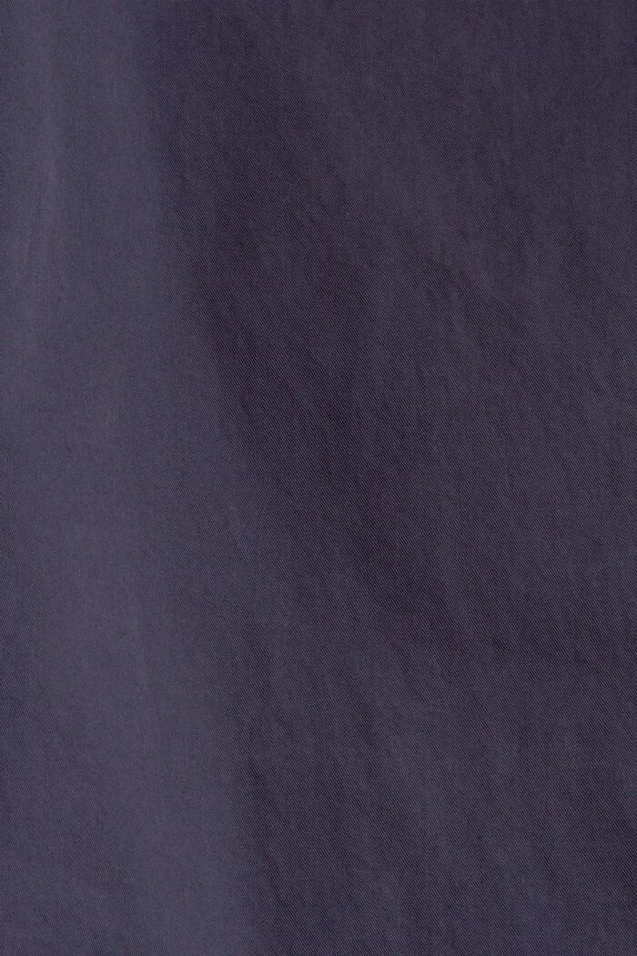Cropped Hose mit Gummibund, 100% Baumwolle, NAVY, detail image number 4