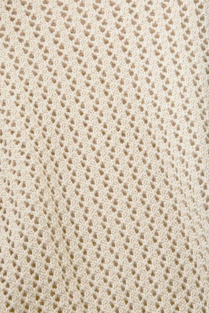 Strukturierter Pullover aus Bio-Baumwolle, LIGHT TAUPE, detail image number 4