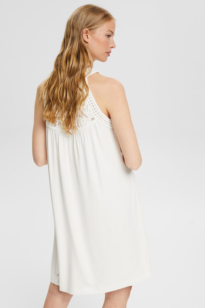Kleid mit Häkelspitze, OFF WHITE, detail image number 2