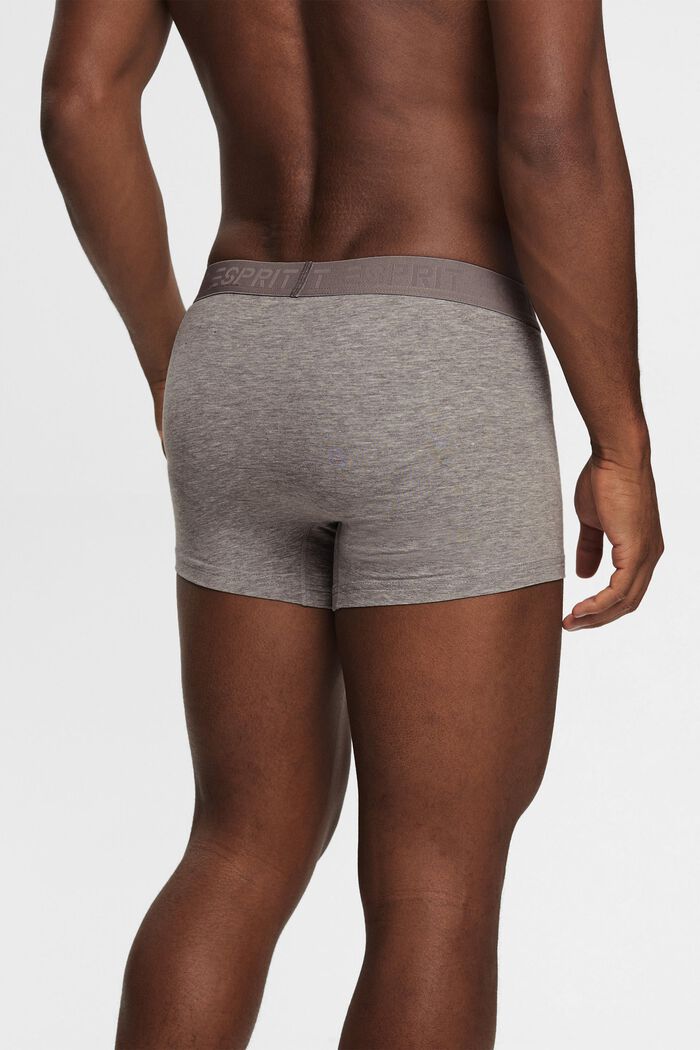 Kurze Herren-Shorts aus Baumwollstretch im Multipack, GREY, detail image number 3